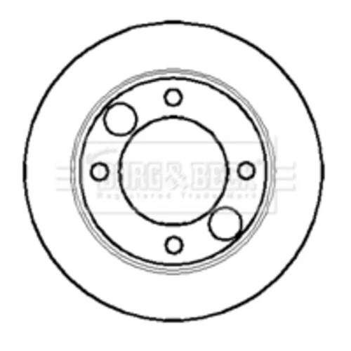 Brzdový kotúč BORG & BECK BBD4536
