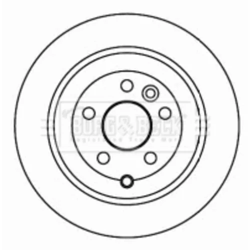 Brzdový kotúč BORG & BECK BBD4599 - obr. 1