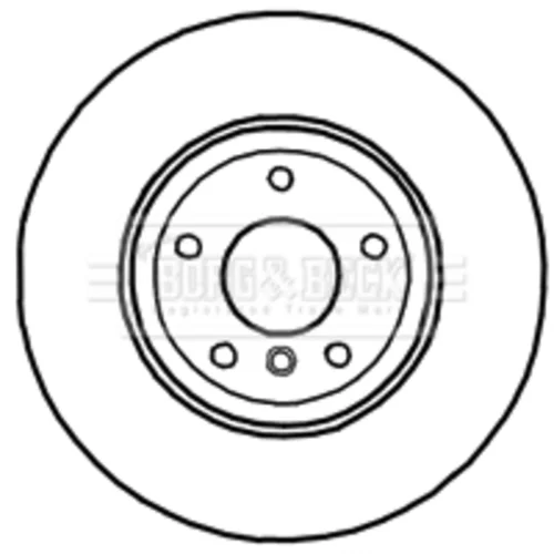 Brzdový kotúč BBD4704 (BORG & BECK) - obr. 1