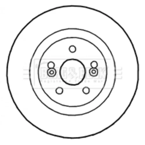 Brzdový kotúč BORG & BECK BBD4814