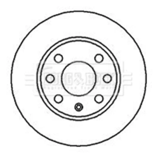 Brzdový kotúč BORG & BECK BBD4856