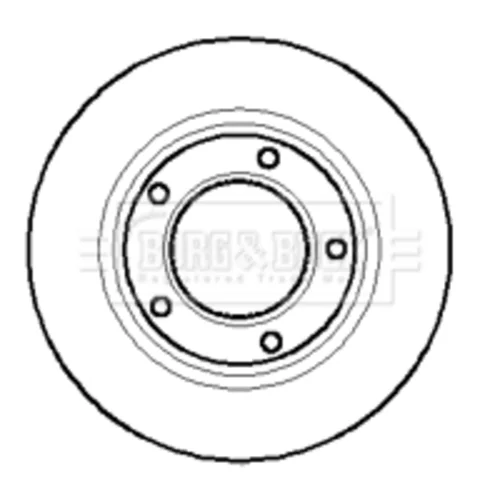 Brzdový kotúč BORG & BECK BBD4876 - obr. 1