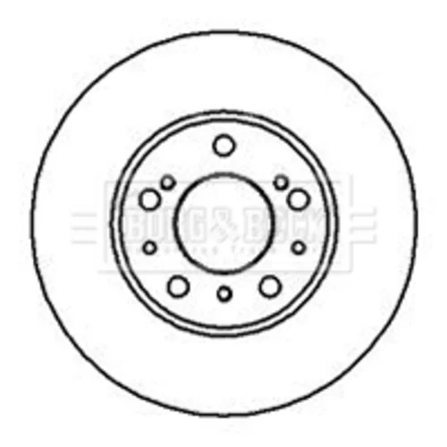 Brzdový kotúč BORG & BECK BBD4881