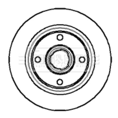 Brzdový kotúč BORG & BECK BBD4934