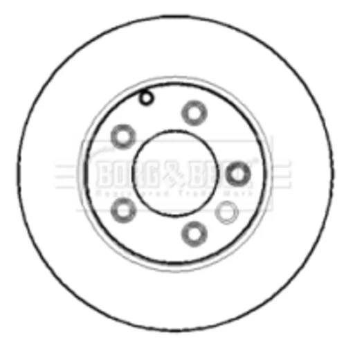 Brzdový kotúč BORG & BECK BBD5131