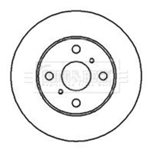 Brzdový kotúč BBD5150 (BORG & BECK)
