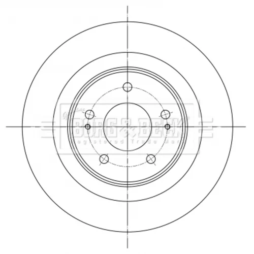 Brzdový kotúč BORG & BECK BBD5396