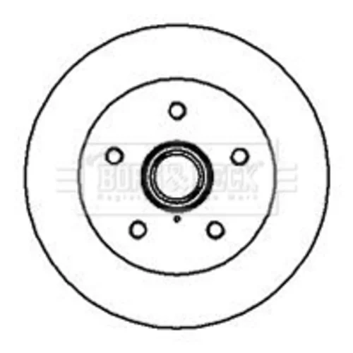 Brzdový kotúč BORG & BECK BBD5857S - obr. 1