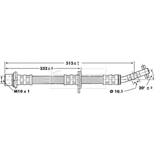 Brzdová hadica BORG & BECK BBH6750 - obr. 1