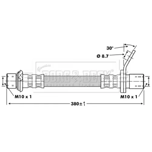 Brzdová hadica BORG & BECK BBH6751