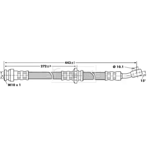 Brzdová hadica BORG & BECK BBH6824