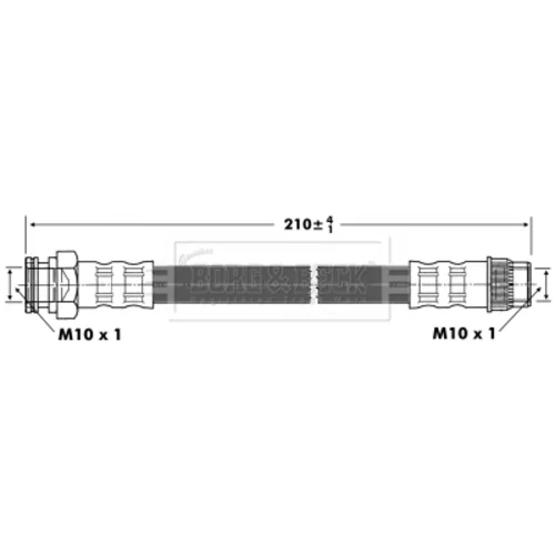 Brzdová hadica BORG & BECK BBH6903