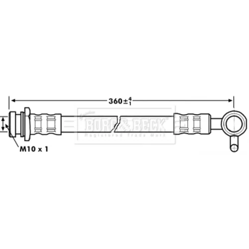 Brzdová hadica BORG & BECK BBH7084 - obr. 1