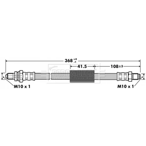 Brzdová hadica BORG & BECK BBH7355 - obr. 1