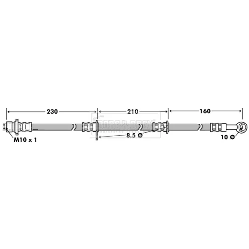 Brzdová hadica BORG & BECK BBH7448