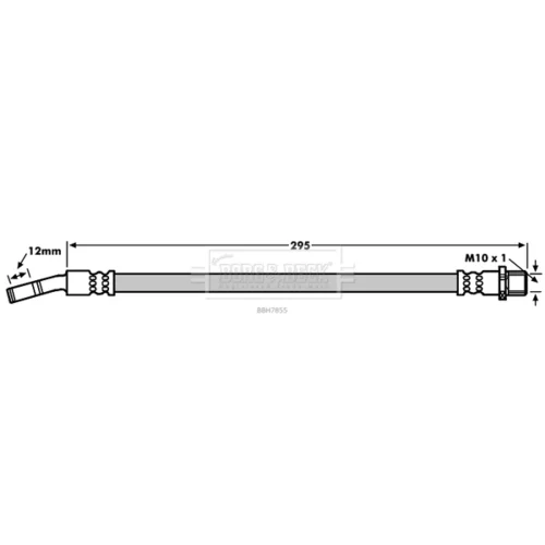 Brzdová hadica BORG & BECK BBH7855