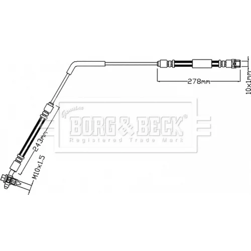 Brzdová hadica BORG & BECK BBH8106