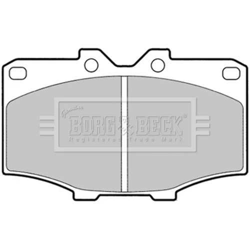 Sada brzdových platničiek kotúčovej brzdy BORG & BECK BBP1278