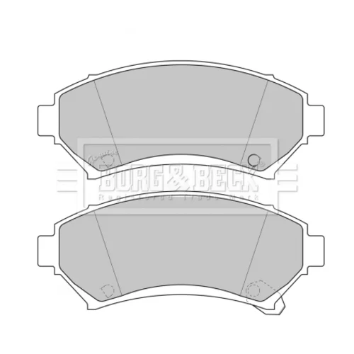 Sada brzdových platničiek kotúčovej brzdy BORG & BECK BBP1686