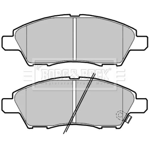 Sada brzdových platničiek kotúčovej brzdy BORG & BECK BBP2390