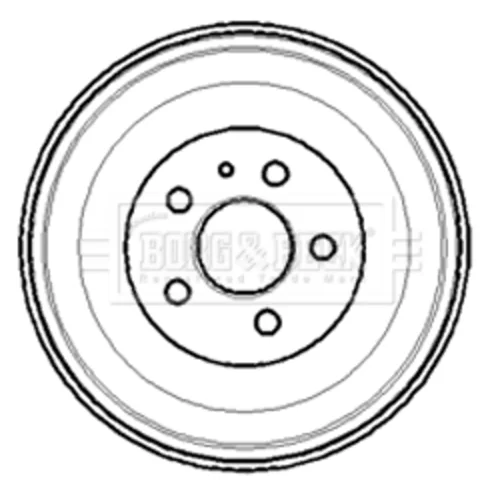 Brzdový bubon BORG & BECK BBR7100