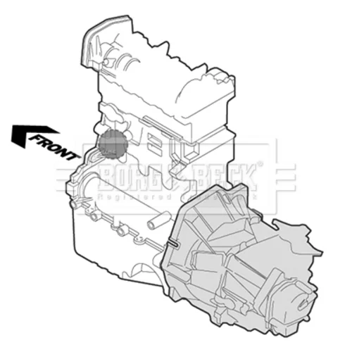 Uloženie motora BORG & BECK BEM3424 - obr. 1