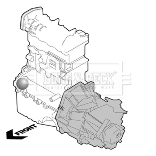 Uloženie motora BORG & BECK BEM4301