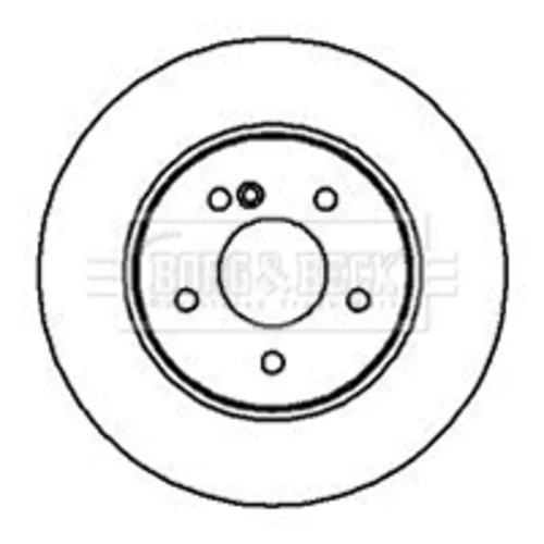 Brzdový kotúč BORG & BECK BBD4192 - obr. 1