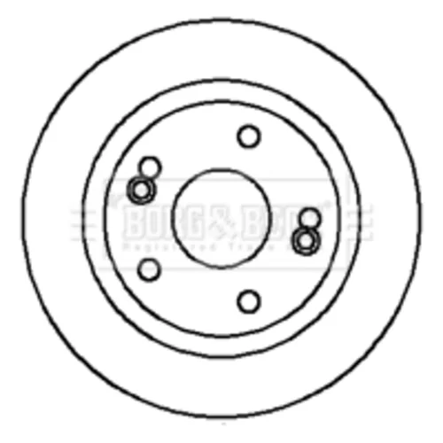 Brzdový kotúč BORG & BECK BBD4298