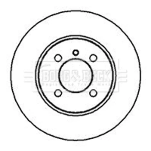Brzdový kotúč BORG & BECK BBD4302