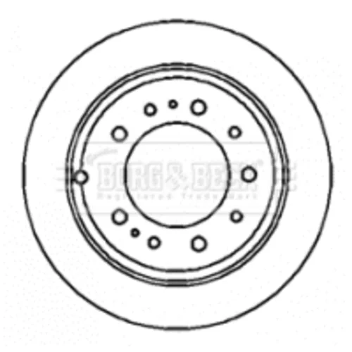 Brzdový kotúč BORG & BECK BBD4343 - obr. 1