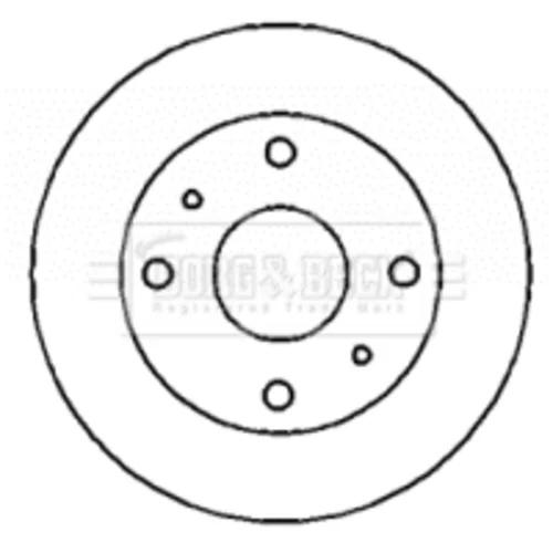 Brzdový kotúč BORG & BECK BBD4360