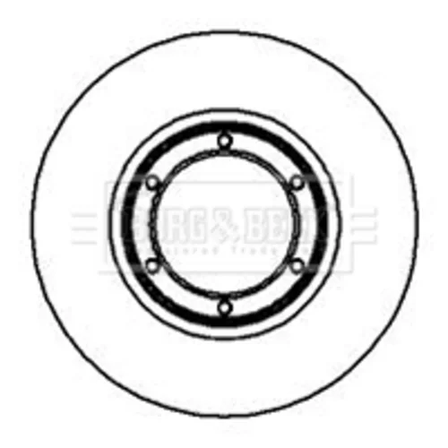 Brzdový kotúč BORG & BECK BBD4840