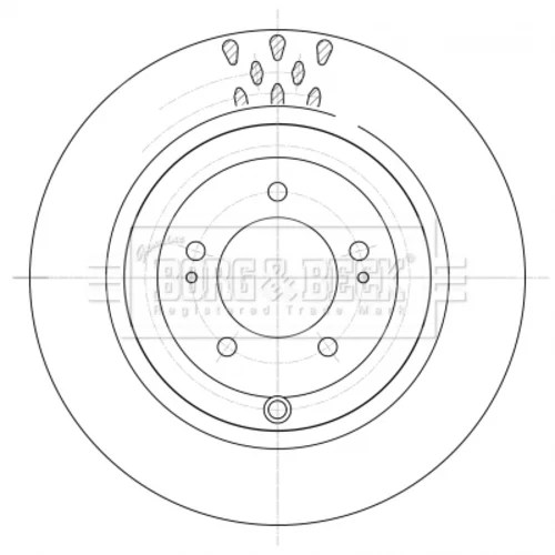 Brzdový kotúč BORG & BECK BBD5395