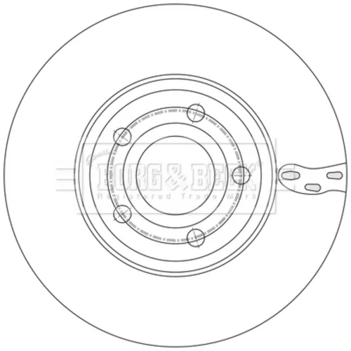 Brzdový kotúč BORG & BECK BBD5621 - obr. 1