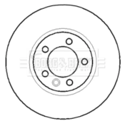 Brzdový kotúč BORG & BECK BBD5916S