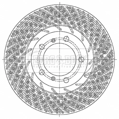 Brzdový kotúč BORG & BECK BBD6152S