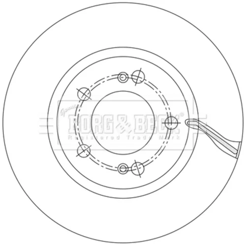 Brzdový kotúč BORG & BECK BBD6230S - obr. 1