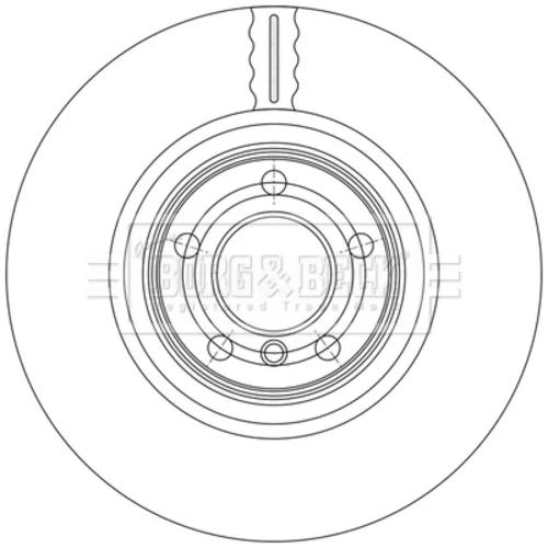 Brzdový kotúč BORG & BECK BBD7010S
