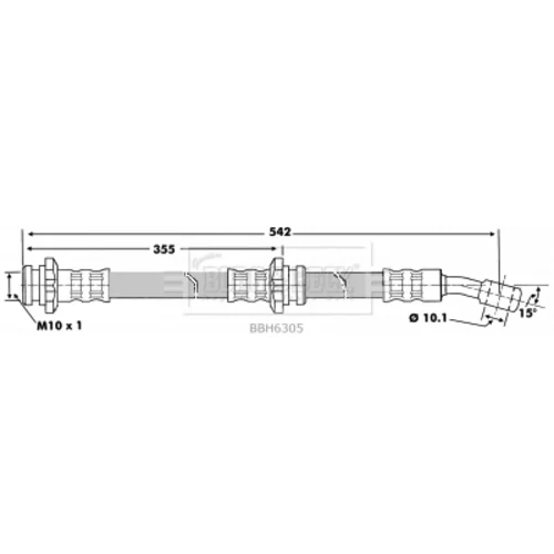 Brzdová hadica BORG & BECK BBH6305 - obr. 1