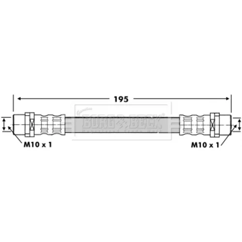 Brzdová hadica BORG & BECK BBH6760