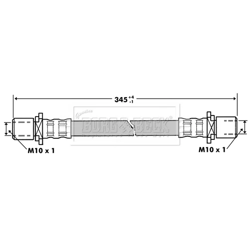 Brzdová hadica BORG & BECK BBH7273