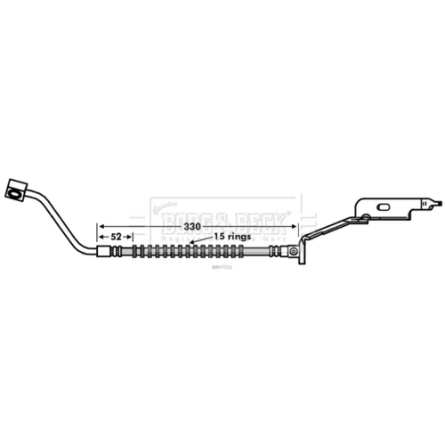 Brzdová hadica BORG & BECK BBH7551
