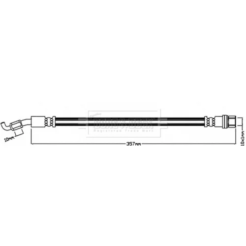 Brzdová hadica BORG & BECK BBH8094