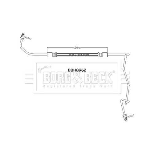 Brzdová hadica BORG & BECK BBH8962