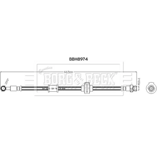 Brzdová hadica BORG & BECK BBH8974