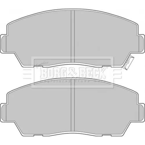 Sada brzdových platničiek kotúčovej brzdy BORG & BECK BBP1248 - obr. 1