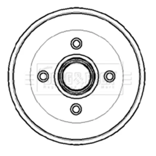 Brzdový bubon BORG & BECK BBR7024