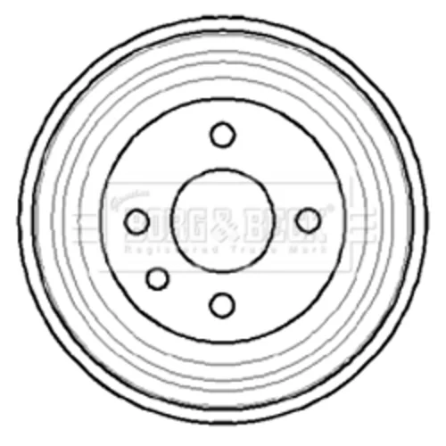 Brzdový bubon BORG & BECK BBR7040