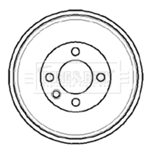 Brzdový bubon BORG & BECK BBR7067